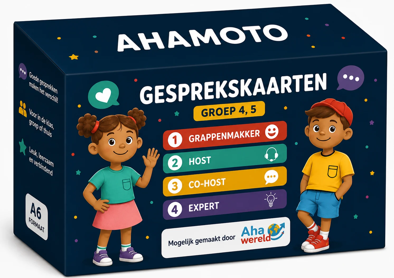 Overzicht van de onderdelen en materialen van de podcastset
